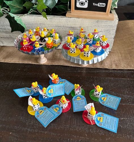 I'm sure you have all seen the trend of people hiding toy ducks on Jeeps and on cruise ships. Well, I wanted to do something similar when I go on a cruise so I bought a big bag of mini ducks on Amazon and upgraded them a bit!Take a look at what I came up with!   What you’ll need:Mini ducksPoker chipsDiceMini playing cards (you can print these off the computer) E6000Hot glue gunTags - make sure to add a QR code for whoever finds your ducks! There are lots of "Travelling Ducks" Facebook… Cruise Ducks Ideas Diy, Cruise Ducks Ideas, Hiding Ducks On Cruise Ships, Duck Cruise Tags, Disney Cruise Rubber Ducks, Cruising Ducks Tags, Mini Ducks, Cruise Ducks, Aesthetic Accessories