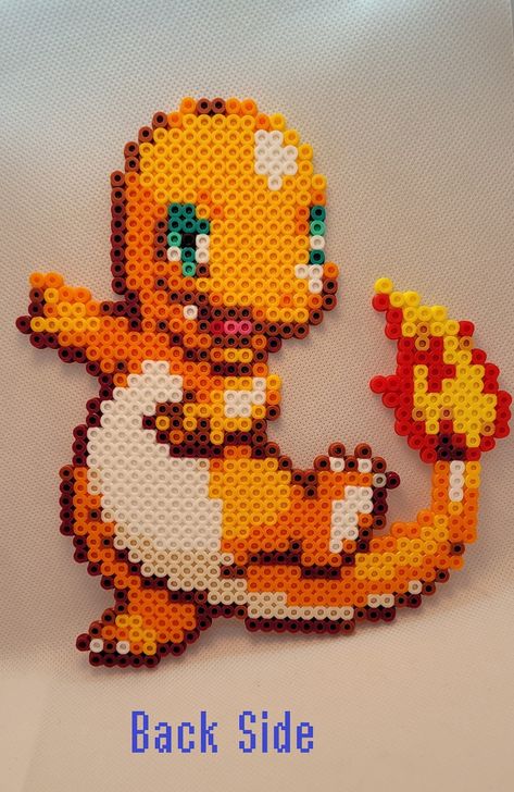 Psyduck Perler Beads, Barbie Perler Bead Patterns, Charmander Perler Beads, Pokemon Beads Pattern, Charmander Perler, Perler Beads Pokemon, Pokemon Perler Bead Patterns, Perler Bead Pokemon Patterns, Pokemon Pearl