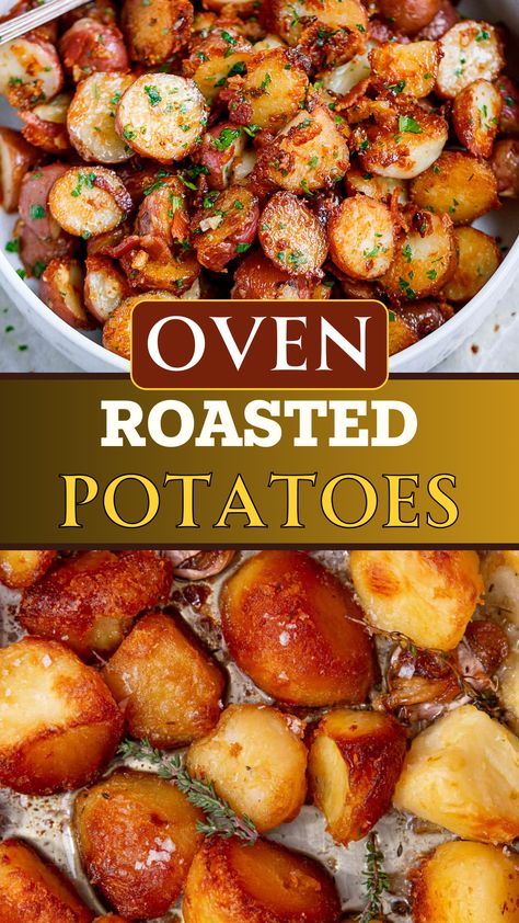 Delicious Oven-Roasted Potatoes Recipe Potato And Onion Recipes Ovens, Little Potato Recipes Ovens, Potatoes And Onions In Oven, Roasted Baby Potatoes Oven, Roast Potatoes In Oven, Potato And Onion Recipes, Roast Potatoes In The Oven, Potatoes Recipes Easy, Roasted Potatoes In Oven