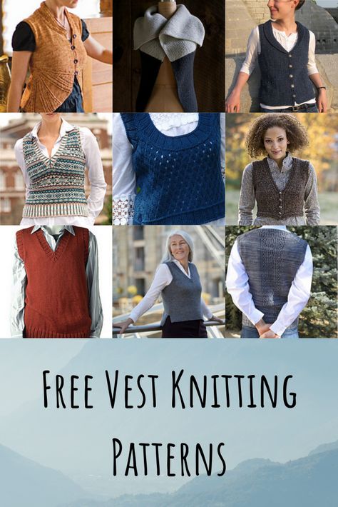 Free Vest Knitting Patterns - Kiku Corner Vest Knitting Patterns For Women, Knitted Vest Patterns Free For Women, Knit Vest Outfits For Women, Sleeveless Vest Pattern, Vest Knitting Patterns, Knit Vest Pattern Women, Tunic Knitting Patterns, Vest Knitting, Knit Vest Pattern Free