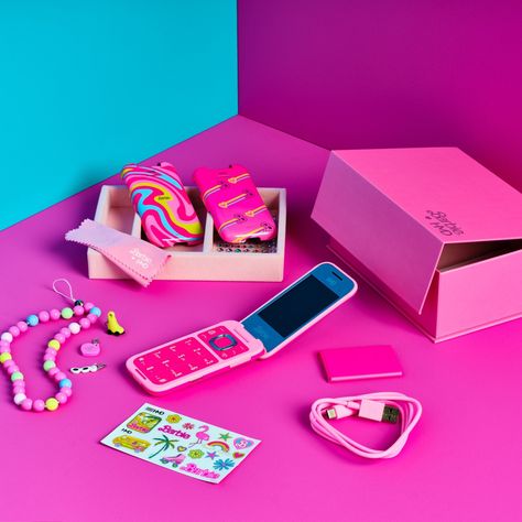 The @hmd.australia Barbie phone has been confirmed to launch on September 5 in Australia with an RRP of $199 Here's an earworm to get you excited: "I'm a Barbie phone Not a smartphone clone Bright and pink now Make you say 'wow' You can change my case No apps to take up spa-a-ace Malibu Snake It's a piece of cake" #mobilephones #hmdglobal #barbie #mattel #barbiephone Barbie Phone, Barbie Mattel, A Piece Of Cake, Flip Phone, Flip Phones, Piece Of Cake, Piece Of Cakes, Mobile Phone, Paradise