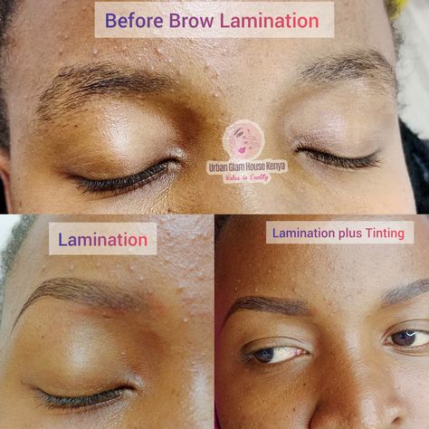 Transform your brows at Urban Glam House Kenya! 🌟 Witness the magic of eyebrow lamination with stunning results right here in Nairobi, Kenya. Our lamination services, with or without tinting, give your brows a fuller, more defined look. 💁🏽‍♀️ Check out these before and after photos to see the incredible difference! ✨ Have you tried brow lamination before, or are you thinking about giving it a go? Let us know in the comments!👇🏽 Book your appointment today and get ready to flaunt those perfect... Eyebrow Lamination, Glam House, Nairobi Kenya, Brow Lamination, After Photos, Book Your Appointment, Nairobi, Have You Tried, You Tried