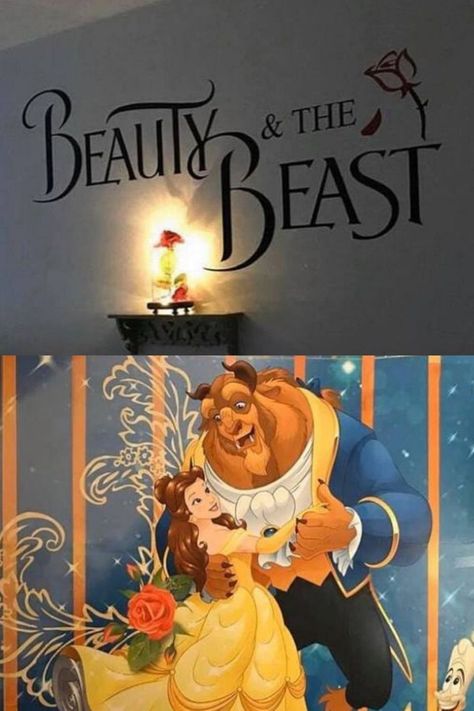 A couple have shared how they transformed their daughter's bedroom into the Disney-themed space of dreams using items they found on Amazon and eBay. Full story on Mirror.co.uk. Disney Bedroom Adult, Beauty And The Beast Bedroom Adult, Adult Disney Bedroom, Beauty And The Beast Bedroom, Bedroom Adult, Disney Bedroom, Bedrooms For Couples, Disney Bedrooms, Daughter Bedroom