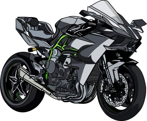 #KAWASAKI #kawasakih2 #h2 #animation #vector Motorbike Illustration, Kawasaki H2, Kawasaki Motor, Avengers Coloring, Complex Art, Biker Photography, Motos Yamaha, Motorcycle Drawing, Image Moto