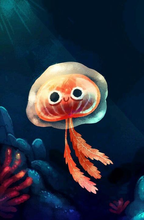 Jellyfish Illustration, Jellyfish Decorations, Jellyfish Painting, Jellyfish Drawing, Otto Schmidt, Art Mignon, Jelly Fish, Art Et Illustration, 판타지 아트