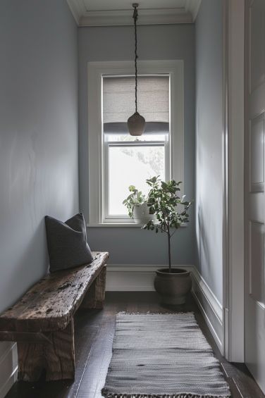 8 Gorgeous Gray Hallway Ideas Gray Hallway Ideas, Grey Hallway Ideas, Gray Hallway, Ikea Nursery Hack, Oversized Pendant Light, Grey Hallway, Cozy Living Room Ideas, Sage Green Bedroom, Pink Living Room