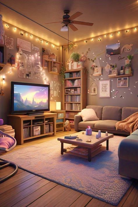 Small Chill Room, Hangout Space Ideas, Teen Hangout Room Ideas, Teen Hangout Space, Kids Hangout Room, Teen Basement, Teen Lounge Rooms, Hangout Room Ideas, Teen Hangout Room