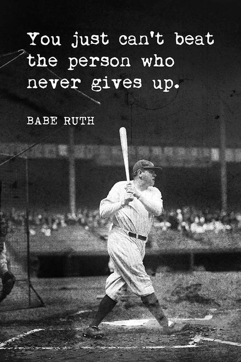 PRICES MAY VARY. Suitable for framing 12" x 18" poster on heavyweight (216 gsm) paper Ships quickly and safely in a sturdy protective tube Printed in the USA! High quality poster on durable paper. Size: 12 x 18 inches. Printed in the USA. October Baseball, Babe Ruth Quotes, Softball Quotes, Softball Life, Baseball Quotes, Baseball Posters, Fitness Video, Grammar School, Babe Ruth