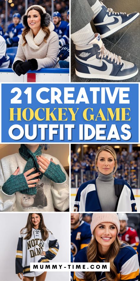 Looking for the perfect outfit for the big game? 🏒👚 Check out these cute hockey game outfit ideas that combine style and comfort! From cozy sweaters to sporty chic looks, you'll be game-day ready. Save this pin for your next outfit inspiration! 📌💖 Kings Hockey Game Outfit, Cute Sports Game Outfits, Hockey Game Outfit Winter, Hockey Game Attire For Women, Hockey Game Outfit Ideas, Womens Hockey Game Outfit, Hockey Game Outfits For Women Aesthetic, Ice Hockey Outfit Women, Hockey Girlfriend Aesthetic