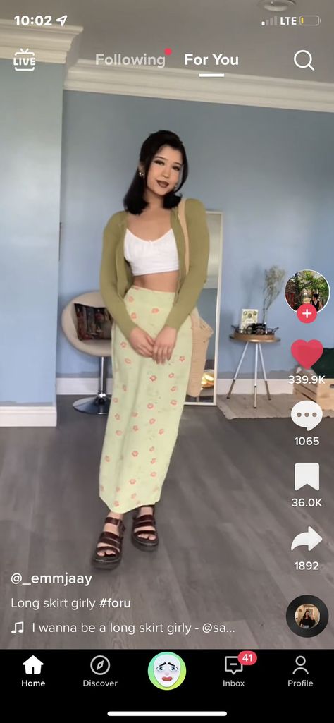 Long Skirt Tank Top, Long Skirt Outfits, Tank Top Outfits, Spring Fits, Hijab Outfit, Outfits Aesthetic, Skirt Outfits, How To Look Pretty, Long Skirt