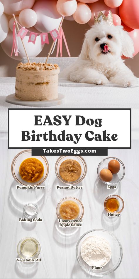 Dog Cake Mix Recipe, Recipes For Dog Cakes, Diy Dog Cakes For Dogs, Dogs Cake Recipe, Puppy Cake Recipe, Dog Baking Recipes, Pup Cakes Doggie Birthday Easy, Dog Birthday Food, Mini Dog Cake Recipe