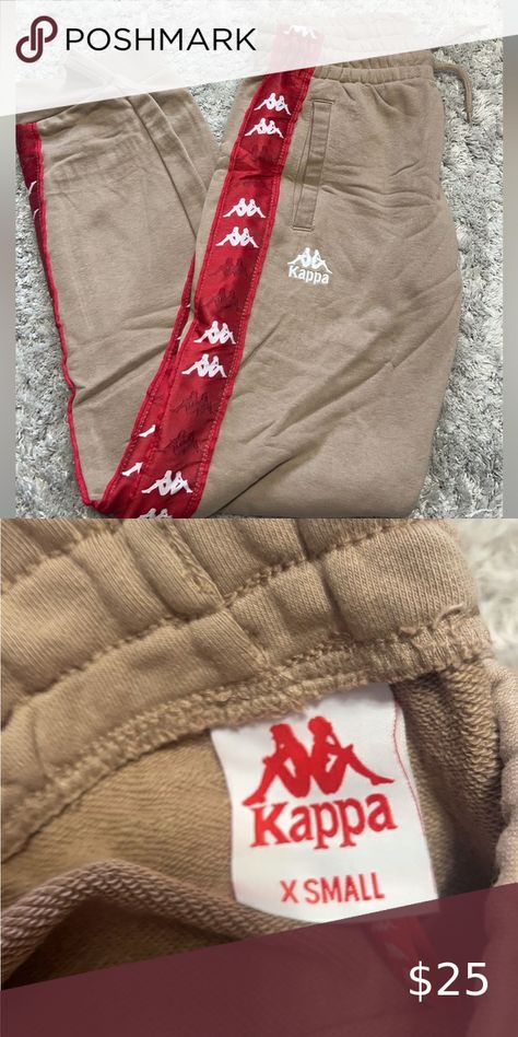 Kappa Brown/Red Sweatpants Women’s Xs Kappa Pants, Red Sweatpants, Sweatpants Women, Womens Sweatpants, Sweatpants, Pants, Red, Closet, Trousers