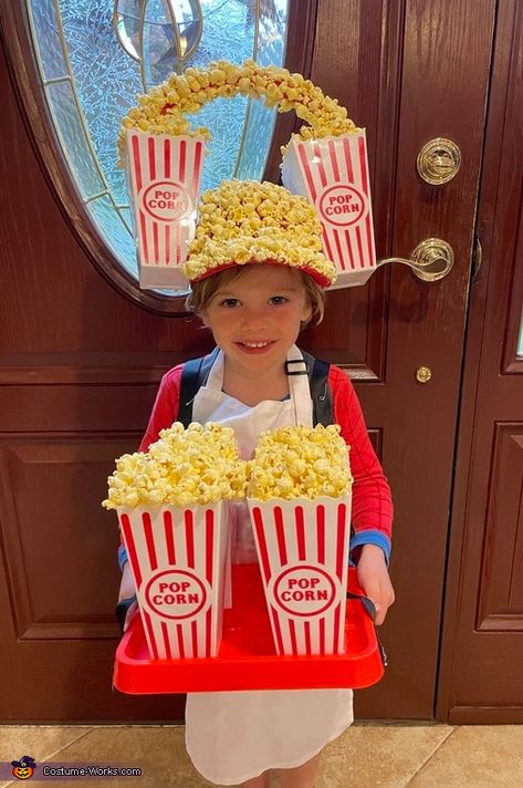 Corn Costume, Popcorn Costume, Twists Hairstyles, Crazy Hat Day, Silly Hats, Funky Hats, Homemade Costume, Diy Costumes Kids, Boy Diy