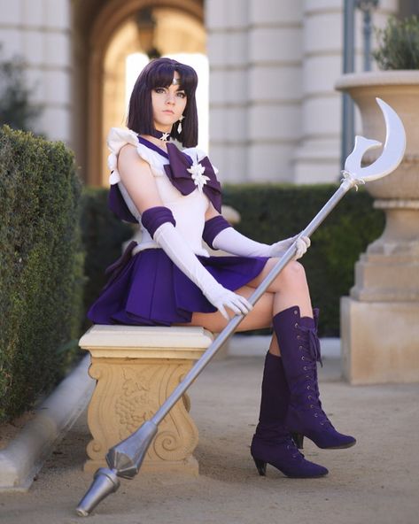 JEN & BABI 🦄 on Instagram: “🌑✨The Silence is imminent..✨🌑 . . . 📸 @nels._ . . .  #sailorsaturn #sailorsaturncosplay #sailorsaturncrystal #sailorscouts #sailormoon…” Saturn Cosplay, Sailor Saturn Cosplay, Sailor Moon Pose, Sailor Saturn Crystal, Moon Cosplay, Cosplay Cosplay, Her Outfits, Sailor Moon Cosplay, Sailor Pluto