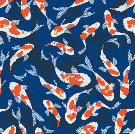 A more detailed #repeatpattern using my new skills! . . . #koi #koifish #spdcommunity #artlicensing #surfacepattern #surfacepatterndesign… Hawaiian Pattern, Fish Patterns, New Skills, Random Art, Art Licensing, Koi Fish, Surface Pattern Design, Surface Pattern, Repeating Patterns