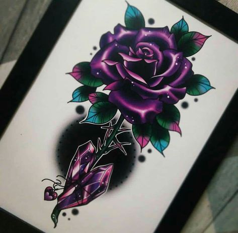 Name Cover Up Tattoos For Women, Memorial Tattoo Quotes, Purple Rose Tattoos, Cover Up Tattoos For Women, Name Tattoos For Moms, Colored Tattoo Design, Coverup Tattoo, Key Tattoos, Purple Flowers Wallpaper