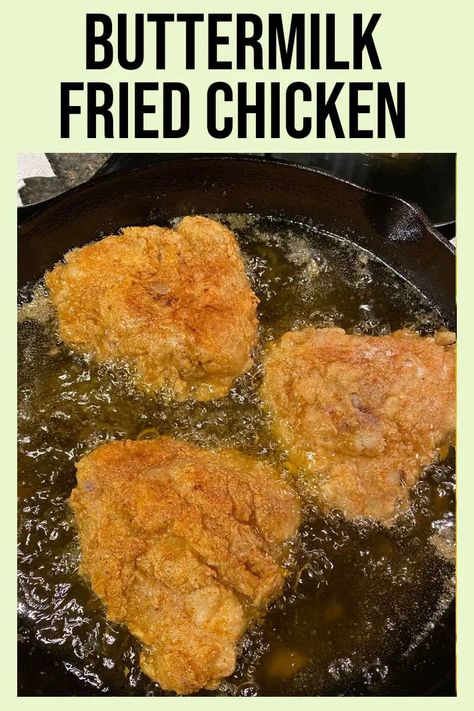 Buttermilk Fried Chicken Recipe Buttermilk Fried Chicken Recipe, Fried Chicken Ingredients, Sour Milk, Buttermilk Chicken, Fried Chicken Recipe, Buttermilk Recipes, Buttermilk Fried Chicken, Soul Food Dinner, Fried Foods