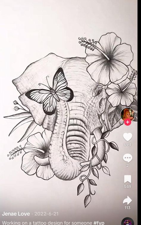 Thigh Tattoos Elephant Women, Leaf And Butterfly Tattoo, Elephant Tattoos Trunk Up Good Luck, Elephant Shin Tattoos For Women, Lion Head Tattoos For Women, Medusa And Flowers Tattoo, Chest And Shoulder Tattoo Female, Elephant Tattoos Black Women, Tattoo Children Ideas For Moms