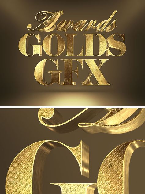 Gold Poster Design, Text Graphic Design, Gold Graphic Design, Gold Template, Gold Inspiration, Gold Font, Adobe Photoshop Tutorial, Color Design Inspiration, Wall Text