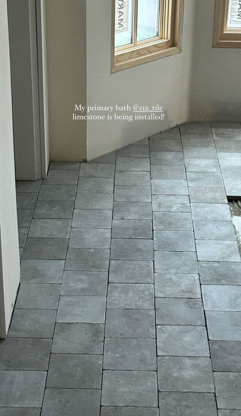 Herringbone Tile Floors, Foyer Flooring, Cottage Bathroom, Tile Inspiration, Tile Floors, Tile Flooring, Bathroom Renos, House In The Woods, Luxury Bathroom