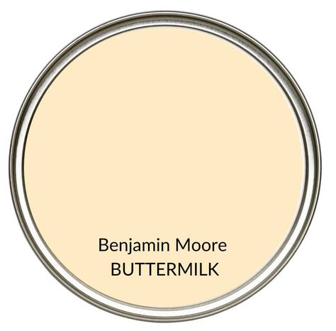 Benjamin Moore Pale Yellow Paint Colors, Vintage Yellow Paint Color, Yellow Paint Benjamin Moore, Benjamin Moore Buttermilk, Paint Colour Ideas, Benjamin Moore Yellow, Country Paint Colors, Modern Farmhouse Paint Colors, Cream Paint Colors