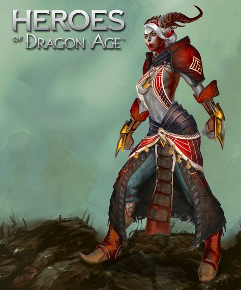 Dragon Age Qunari, Art Tarot Cards, Heroes Of Dragon Age, Cosplay Reference, Dragon Age Series, Character Clothing, Age Photos, Rpg Characters, Dragon Age Inquisition