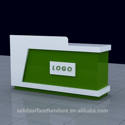 Retail Counter Ideas, Cash Counter Design, Pylon Signage, Small Reception Desk, Shop Counter Design, Counter Ideas, Custom Reception Desk, Cash Counter, Flush Door Design