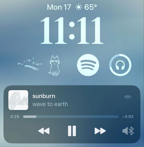 lockscreen widget ideas, wallpaper ideas, blue aura wallpaper, angel numbers 1111, wave to earth, spotify | #wallpaper #widget #aesthetic Wave To Earth Phone Case, Wave To Earth Aesthetic Vibe, Blue Spotify Widget, Wave To Earth Widget, Widget Ideas Blue, Wallpaper Widget Aesthetic, W2e Aesthetic, Lockscreen Widget Ideas, Angel Numbers 1111