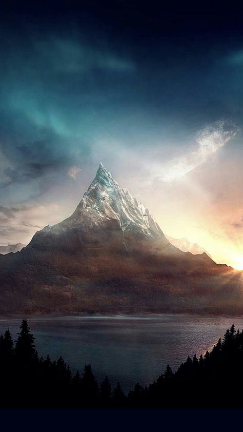 Erebor, the lonely mountain Middle Earth Wallpaper Iphone, The Hobbit Phone Wallpaper, Lotr Wallpaper Phone Wallpapers, Lotr Backgrounds, The Hobbit Smaug, Lotr Scenery, Lotr Wallpapers, Lord Of The Rings Wallpaper, Smaug Dragon