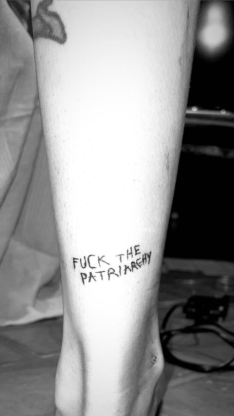 Patriarchy Tattoo, Girlfriend Tattoos, David Tattoo, Liberty Tattoo, Gay Tattoo, 16 Tattoo, Cow Tattoo, Sick Tattoo, Sibling Tattoos