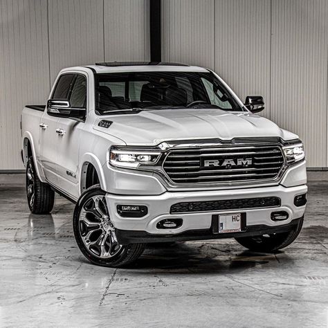 What do you guys think about this 2019 Ram 1500 Longhorn Ivory Tri-Coat Pearl?👌Let us know! 🤔⁠⠀⁠⠀⁠⠀ ⁠⠀⁠⠀ #2019RAM #RAM #HANDIRICARS… Ram Sport, Custom Wheels Trucks, 2023 Ram 1500, Ram Trucks 1500, Jacked Up Truck, Ram Cars, 2019 Ram 1500, Muscle Truck, Vintage Pickup Trucks