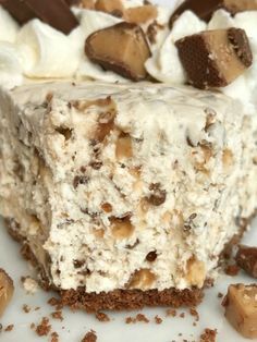 Peanut Butter Pudding Dessert Taste Of Home, 8x8 No Bake Desserts, Heath Bar Pie No Bake, Summer Pies No Bake, Quick And Easy Pie Recipes, Heath Bar Pie, 12 Tomatoes Recipes Desserts, No Bake Pies With Graham Cracker Crust, Heath Bar Cheesecake