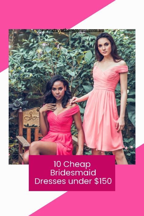 Beautiful bridesmaid dresses that won't cost you a lot - but will look AMAZING! Vintage Style Bridesmaid Dresses, Bridesmaid Color Scheme, Flattering Bridesmaid Dresses, Type Of Dress, Tea Length Bridesmaid Dresses, Stay At Home Mum, Bridesmaid Dresses Under 100, Convertible Bridesmaid Dress, Bridesmaid Colors