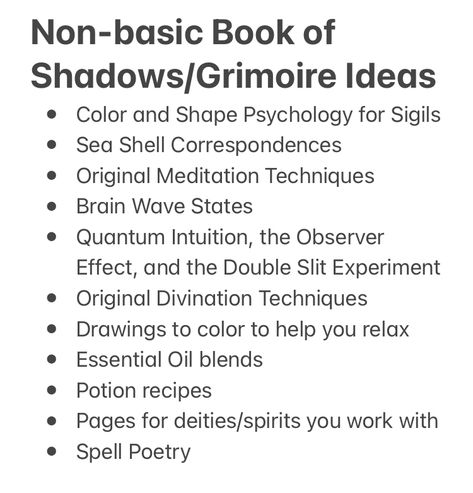 Potion Recipes Witchcraft, Magic Categories, Grimoire Organization, Advanced Witchcraft, Magic System Ideas, Old Witchcraft, Pagan Journal, Grimoire Ideas, Witchcraft Basics