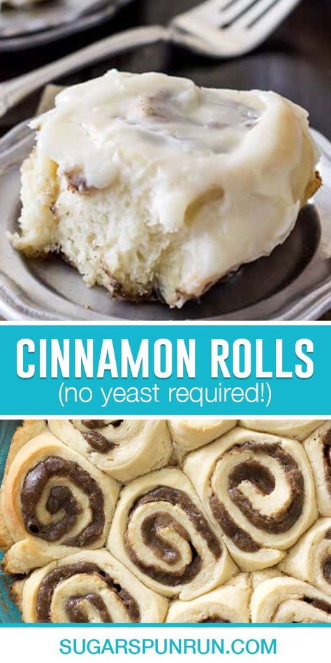 Cinnamon Rolls No Yeast, Beautiful Bun Hairstyles, Homemade Cinnamon Roll Recipe, Cinnamon Rolls Without Yeast, Rolls No Yeast, Yeast Cinnamon Rolls, No Yeast Cinnamon Rolls, Homemade Cinnamon Roll, Homemade Cinnamon Rolls Easy