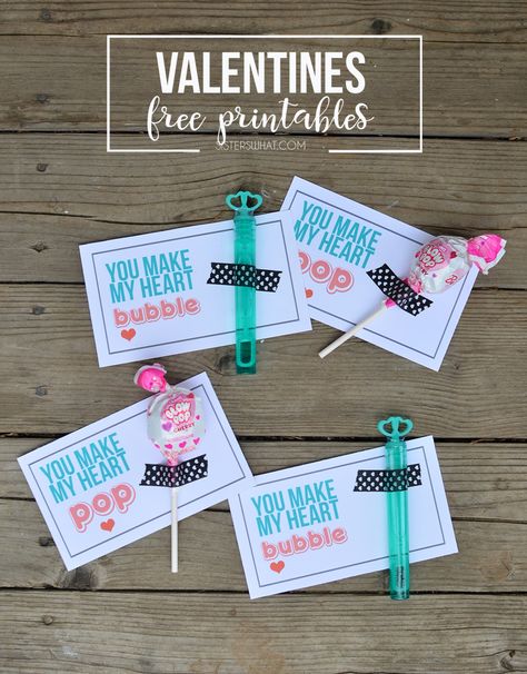 Bubbles, Blow Pop and Airplane Valentines - Free Printables - Sisters, What! Blow Pop Valentines Printable, Pixy Stix Valentine, Valentine Bubbles, Classroom Valentines Gifts, Clever Valentines, Religious Valentines, Student Valentines, Bubble Valentines, Blow Pop