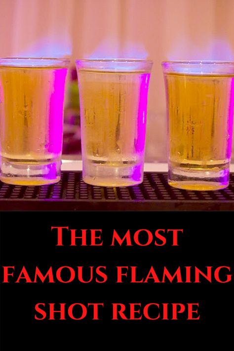 Fire Shots Drinks, Flaming Shots Recipe, Flaming Drinks Cocktails, Flaming Cocktails, Flaming Shots, Flaming Drinks, Flaming Dr Pepper, Fire Shots, Shots Alcohol Recipes