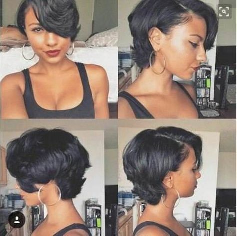 How Cute Is This? - Black Hair Information Short Hair Styles African American, Short Black Hair, Makeup Tip, Afrikaanse Mode, Hairstyle Gallery, Penteado Cabelo Curto, Hair Crush, Relaxed Hair, Love Hair