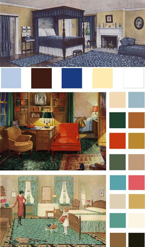 Color pallettes based on early 1900s vintage bedrooms. Southwestern Interior Design, Southwestern Interior, Southwest Living, Southwestern Colors, Southwest Colors, Bedroom Sitting Room, Warm Color Schemes, Earth Tone Color, Living Vintage