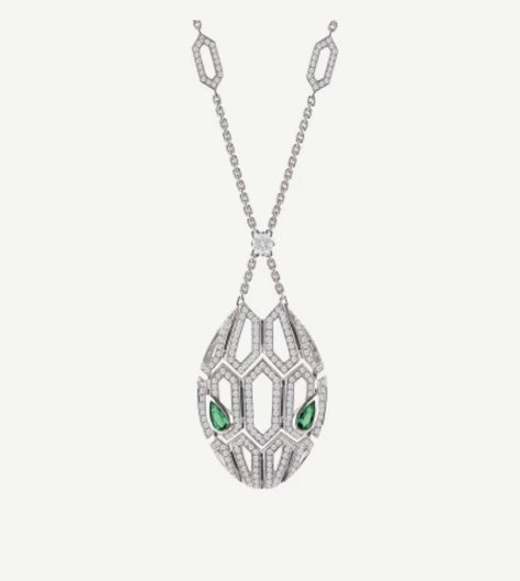 Power Of Attraction, Emerald Eyes, Luxury Necklace, White Gold Necklaces, Art Logo, Make A Wish, Italian Design, Pave Diamonds, White Gold Diamonds