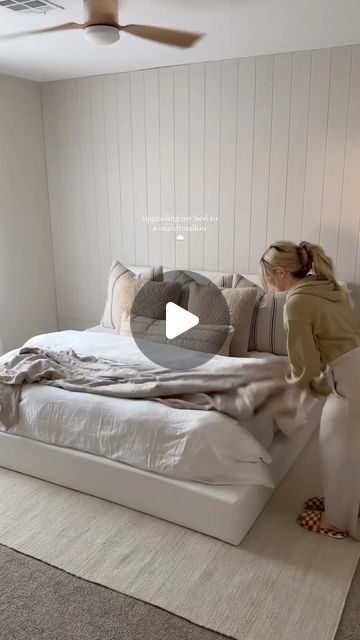 SoftFrame Designs on Instagram: "@itschelseahope will never be stubbing her toes on a bed frame again 🙌

Featuring our Ultra Set in White🤍" King Mattress On Floor Ideas, Softframe Designs, Mattress On Floor Ideas, Mattress On Floor, Floor Ideas, King Mattress, Better Together, Stay At Home, Bed Frame