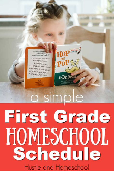 First Grade Schedule, First Grade Homeschool, Homeschooling First Grade, Kindergarten Schedule, First Grade Curriculum, Secular Homeschool, Reading Comprehension Kindergarten, Dr. Seuss, Content Words