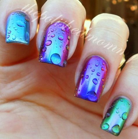 Chameleon Nails, Colorful Nail, Nagel Tips, Nail Swag, Top Nail, I Love Nails, Nail Polish Designs, Fabulous Nails, Unique Nails