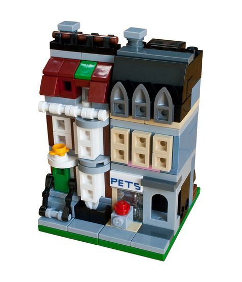 Lego Microscale, Lego House Ideas, Lego Decorations, Lego Buildings, Lego Micro, Micro Scale, Micro Lego, Lego Table, Lego Modular