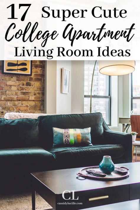 The best college apartment living room decoration ideas on a budget.  These simple college apartment living room ideas are perfect for small spaces. #college #apartment Simple College Apartment, College Apartment Kitchen, Apartment Organization Diy, College Apartment Diy, Apartment Ideas Living Room, Apartment Livingroom, College Living Rooms, Apartment Living Room Ideas, College Bedroom Apartment