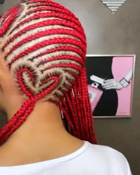 @uchechiixo [Video] in 2022 | Lemonade braids hairstyles, Braided cornrow hairstyles, Cute box braids hairstyles Lemonade Braids Hairstyles With Color, Burgundy Lemonade Braids, Red Lemonade Braids, Lemonade Braids With Heart, Canerow Hairstyles, Bow Wedding Hair, Wedding Hair Bow, Hair Bow Wedding, Wedding Dress Bow