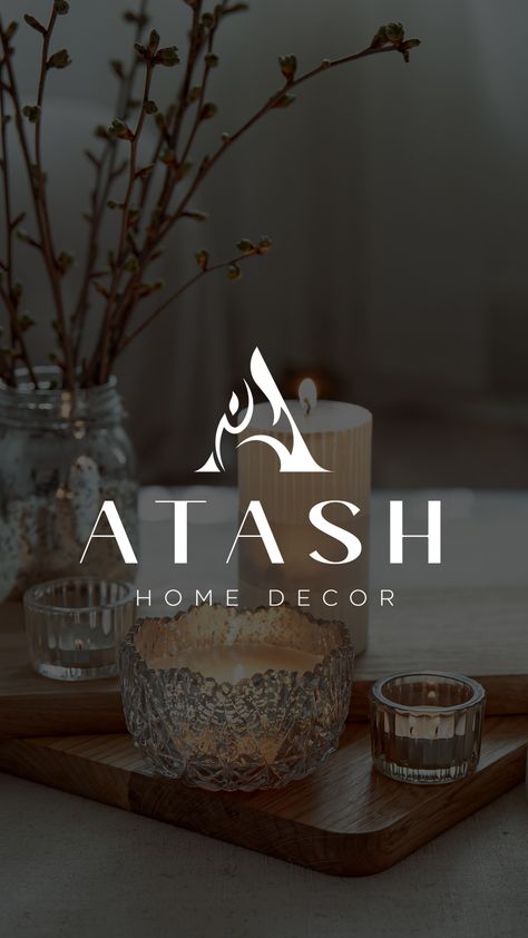 Logotype for home decor Home Decor Logo Ideas, Home Decor Logo, Color Architecture, Candle Logo Design, Building Apartment, Design Company Names, Home Decor Business, Creative Business Logo, Wall Painting Living Room