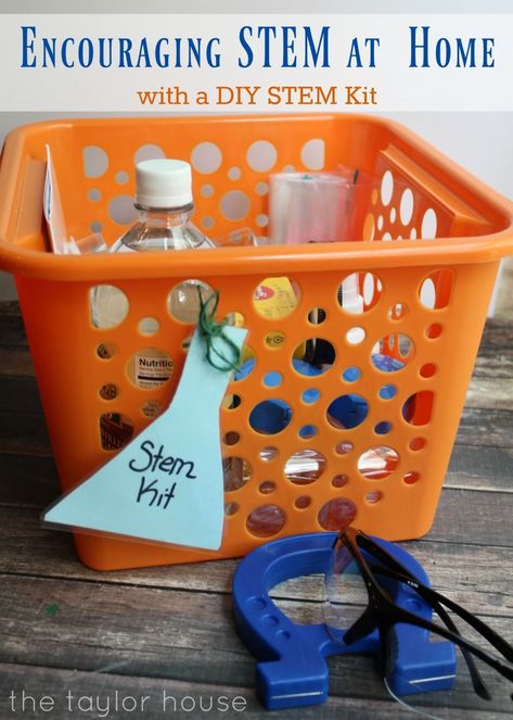 Encouraging STEM at Home – DIY STEM Kit Science Crafts, Stem Kits, Fun Fall Activities, Autumn Activities For Kids, Diy Science, Steam Activities, Science Activities For Kids, Stem Learning, Diy Projects For Kids