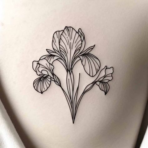 Violets And Iris Tattoo, Iris Birth Flower Tattoo, Violet And Iris Flower Tattoo, Violet And Primrose Flower Tattoo, Iris Flowers Tattoo, Iris Flower Tattoo, Violet Tattoo, February Birth Flowers, Iris Tattoo