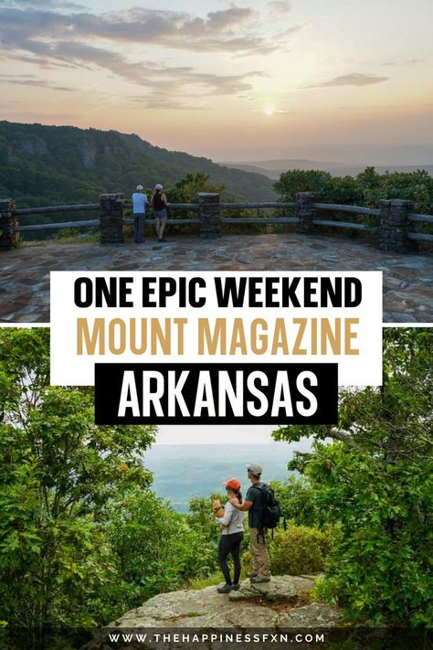 Visit Mount Magazine State Park near Paris, Arkansas! It makes for the perfect weekend mountain escape to reinvigorate yourself from the workweek. Get some fresh mountain air and explore the highest point in Arkansas! This article is for anyone who would like to visit Mount Magazine to camp, hike, take photos, and enjoy the sunset. Usa Vacations, Budget Trips, Oklahoma Travel, Epic Photography, Arkansas Travel, Observation Tower, Travel Bucket List Usa, Hiking Guide, Weekend Escape